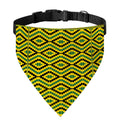 Kente African Pattern Print Over The Collar Dog Bandana