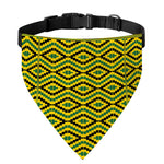 Kente African Pattern Print Over The Collar Dog Bandana