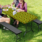 Kente African Pattern Print Picnic Table Cover