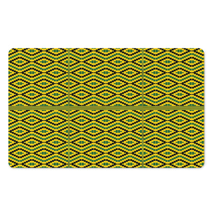 Kente African Pattern Print Polyester Doormat