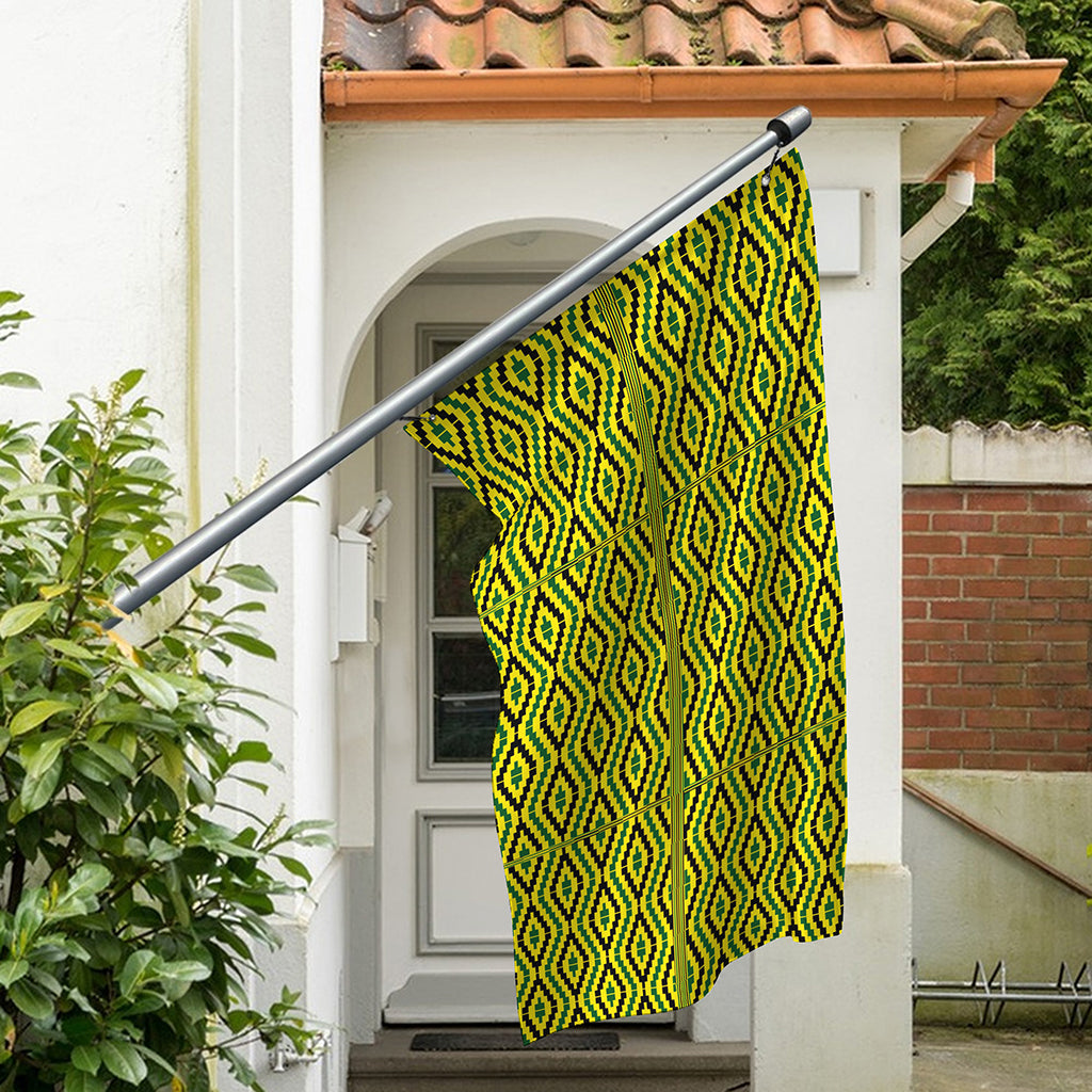 Kente African Pattern Print Polyester Flag