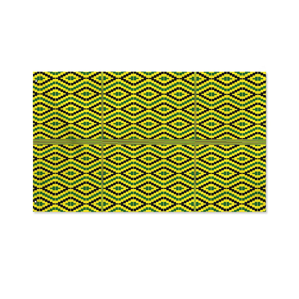 Kente African Pattern Print Polyester Flag