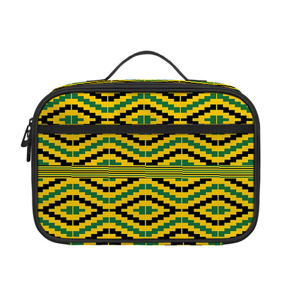 Kente African Pattern Print Portable Lunch Bag
