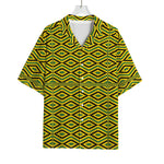 Kente African Pattern Print Rayon Hawaiian Shirt