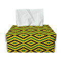 Kente African Pattern Print Rectangle Tissue Box Cover