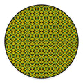 Kente African Pattern Print Round Floor Mat