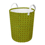 Kente African Pattern Print Round Laundry Basket