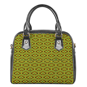 Kente African Pattern Print Shoulder Handbag