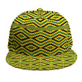 Kente African Pattern Print Snapback Cap