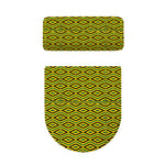 Kente African Pattern Print Toilet Lid And Tank Cover Set