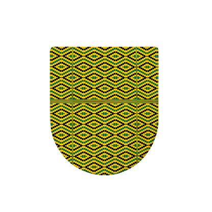 Kente African Pattern Print Toilet Lid Cover
