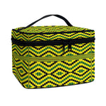 Kente African Pattern Print Travel Makeup Bag