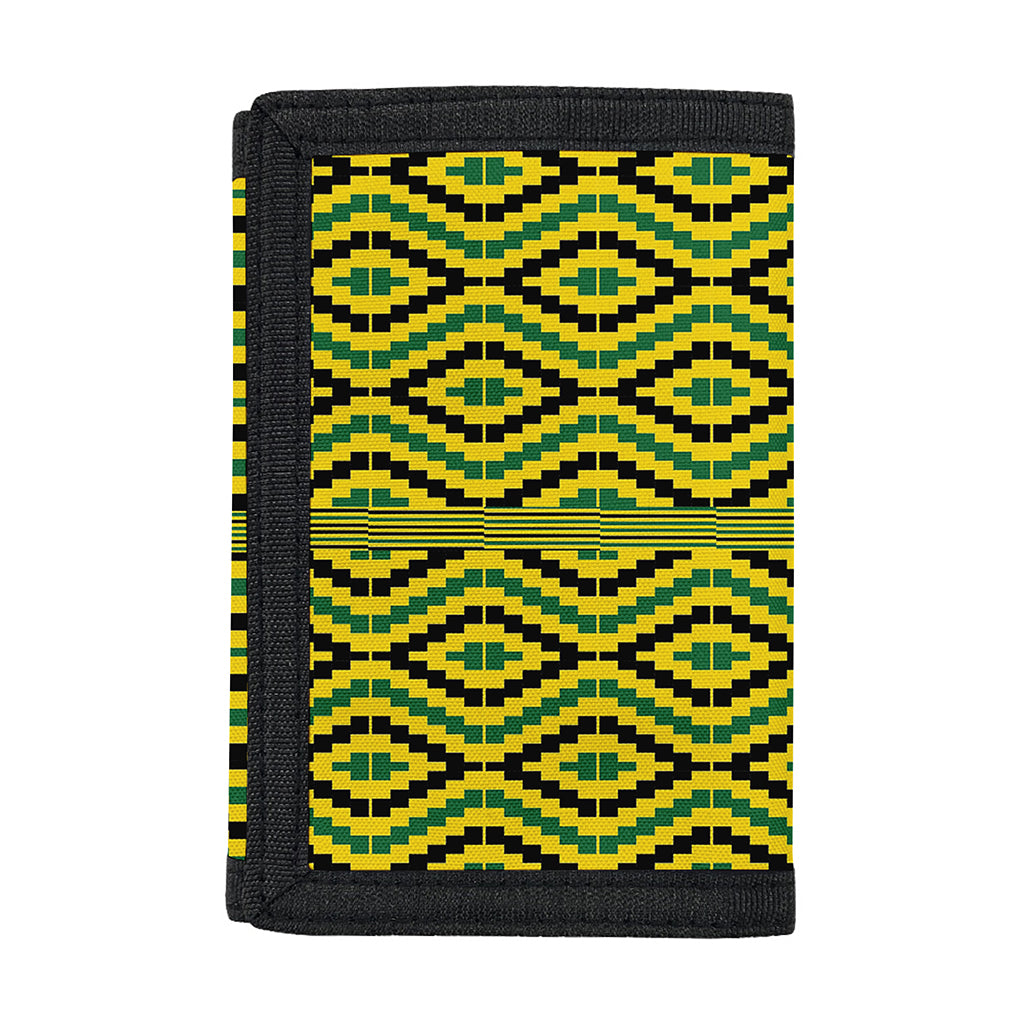 Kente African Pattern Print Trifold Wallet