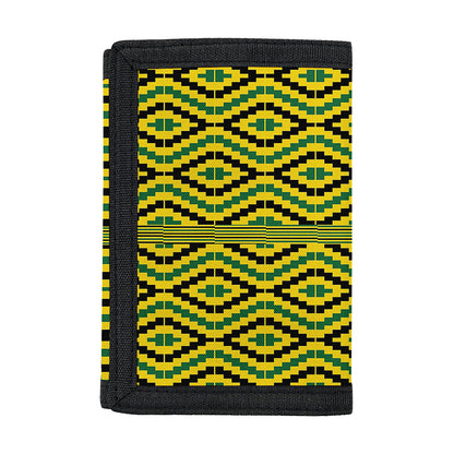 Kente African Pattern Print Trifold Wallet