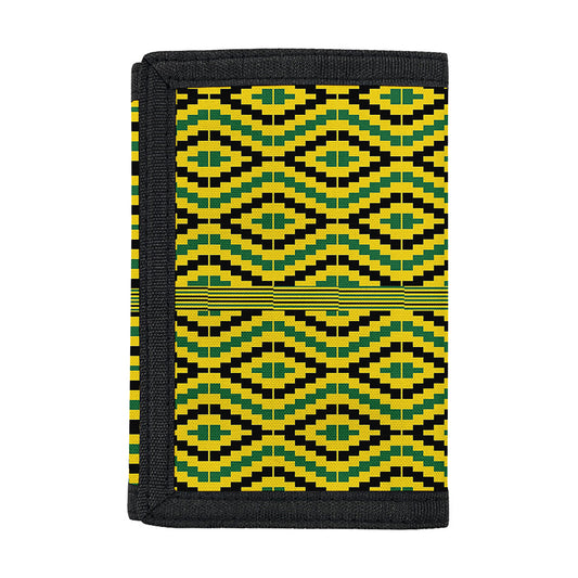 Kente African Pattern Print Trifold Wallet