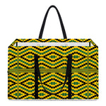 Kente African Pattern Print Utility Tote Bag