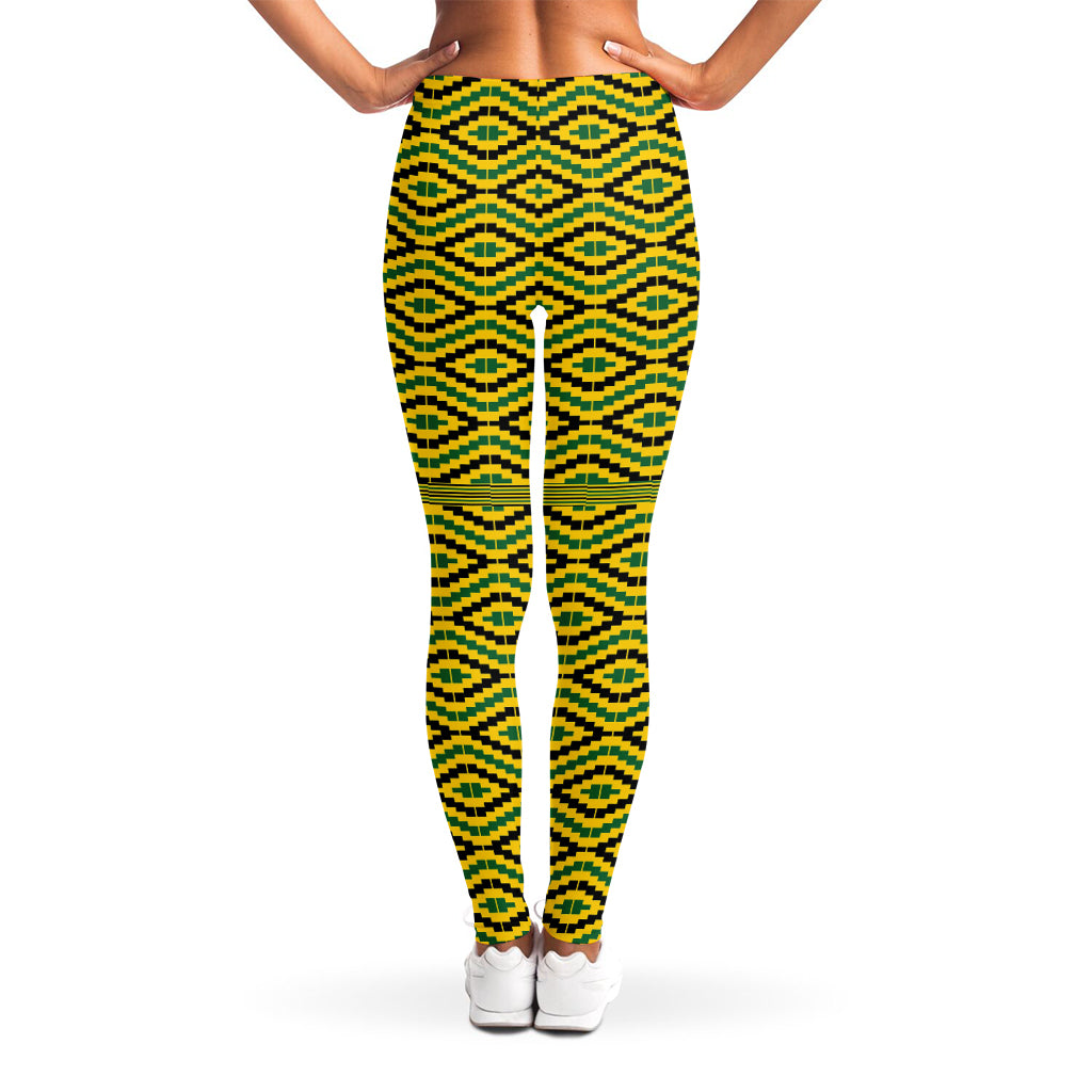 Kente African Pattern Print Women's Leggings