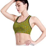 Kente African Pattern Print Women's Sports Bra