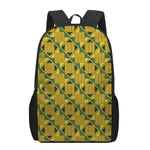 Kente Ethnic Pattern Print 17 Inch Backpack