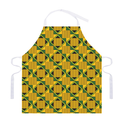 Kente Ethnic Pattern Print Adjustable Apron