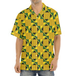 Kente Ethnic Pattern Print Aloha Shirt