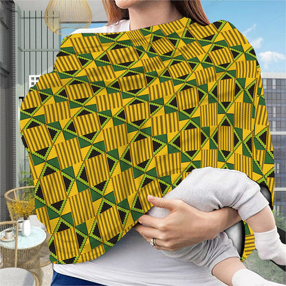 Kente Ethnic Pattern Print Baby Seat Cover