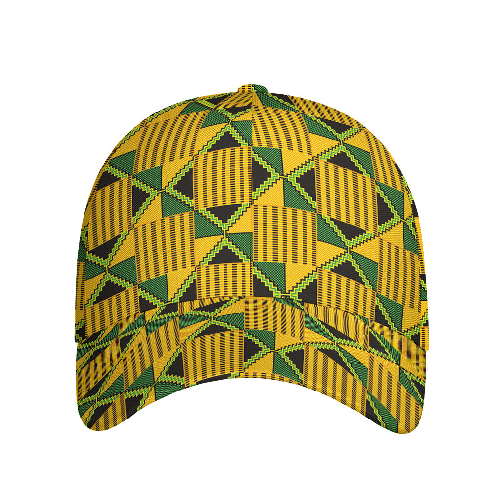 Kente Ethnic Pattern Print Baseball Cap