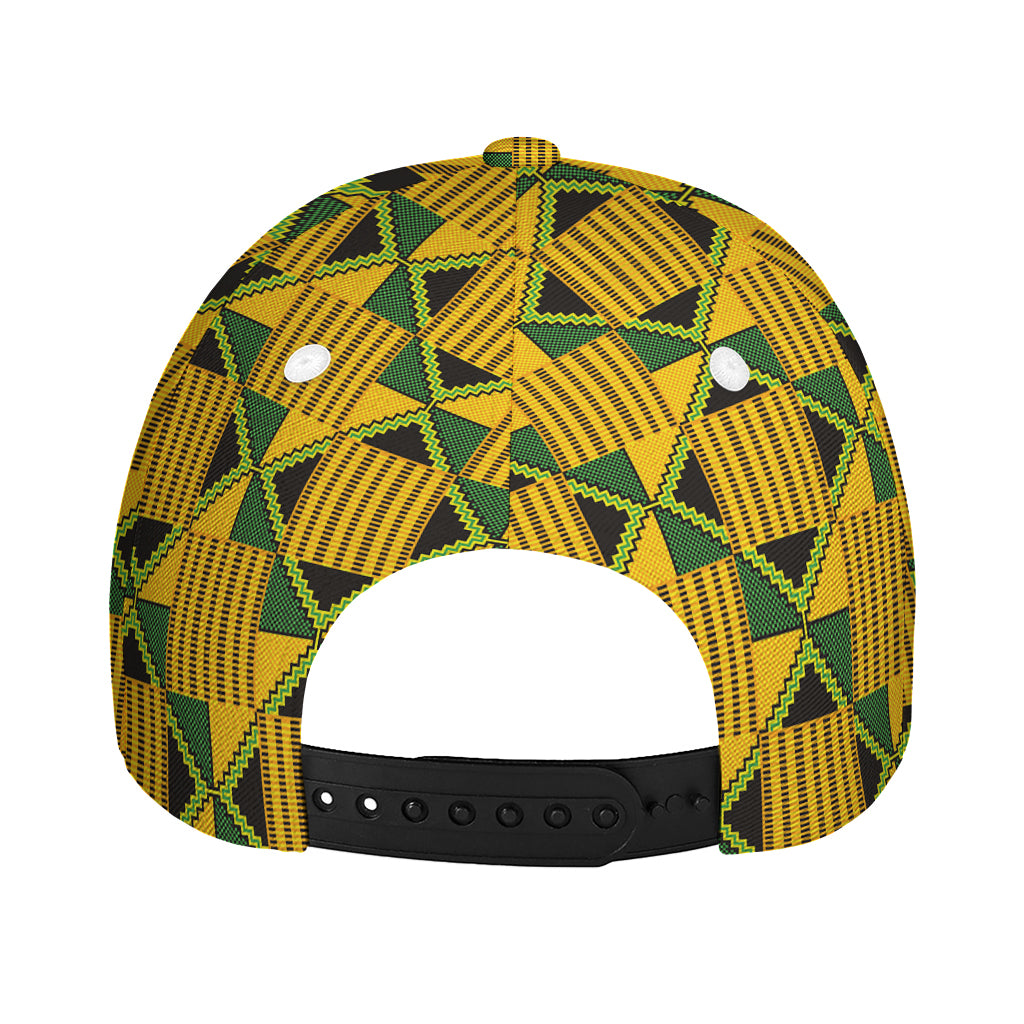Kente Ethnic Pattern Print Baseball Cap
