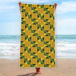 Kente Ethnic Pattern Print Beach Towel
