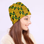 Kente Ethnic Pattern Print Beanie