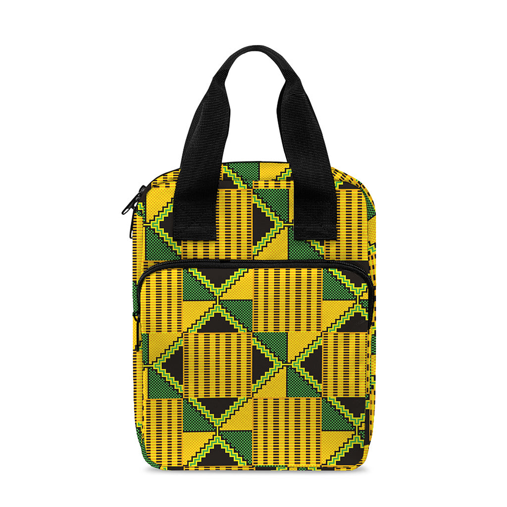 Kente Ethnic Pattern Print Bible Tote Bag