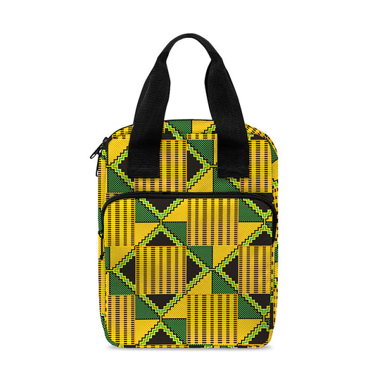 Kente Ethnic Pattern Print Bible Tote Bag