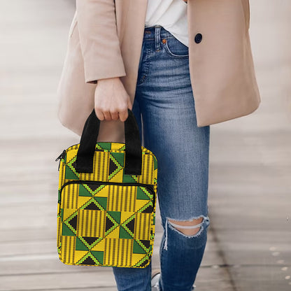 Kente Ethnic Pattern Print Bible Tote Bag
