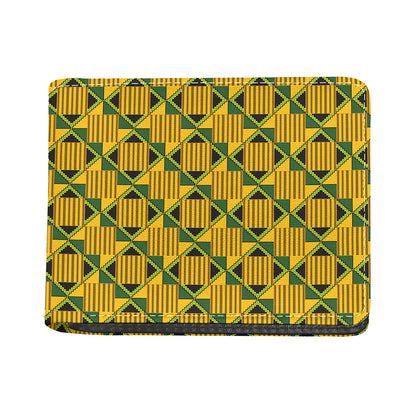 Kente Ethnic Pattern Print Bifold Wallet