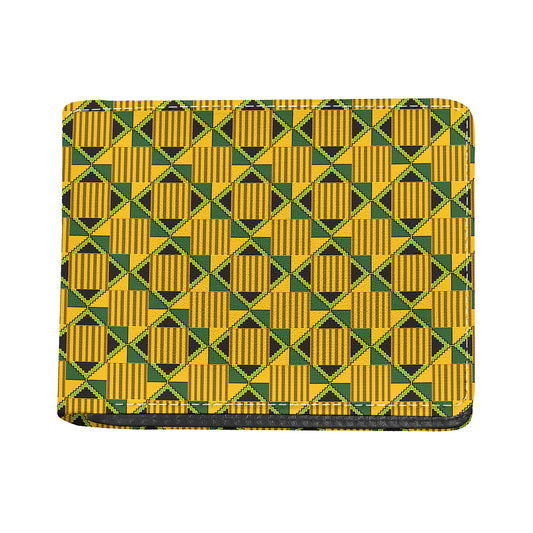 Kente Ethnic Pattern Print Bifold Wallet