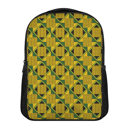 Kente Ethnic Pattern Print Casual Backpack