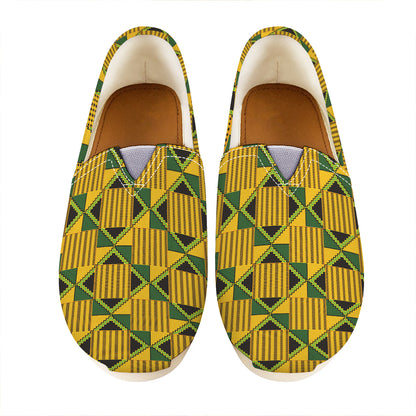 Kente Ethnic Pattern Print Casual Shoes