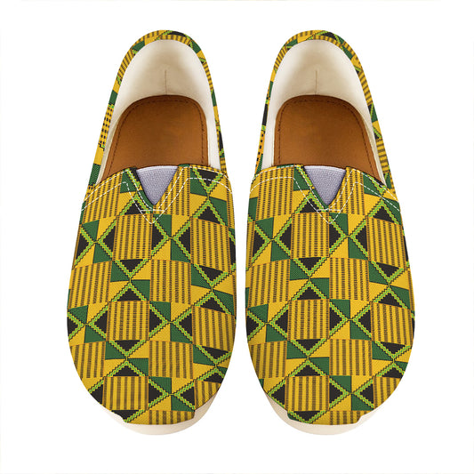 Kente Ethnic Pattern Print Casual Shoes