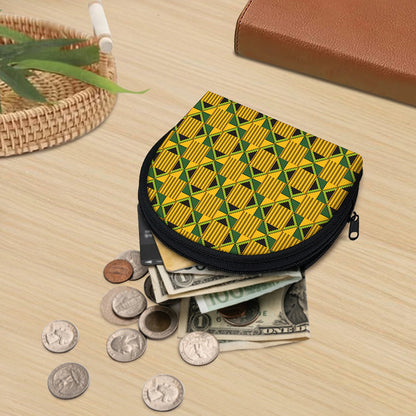 Kente Ethnic Pattern Print Coin Purse