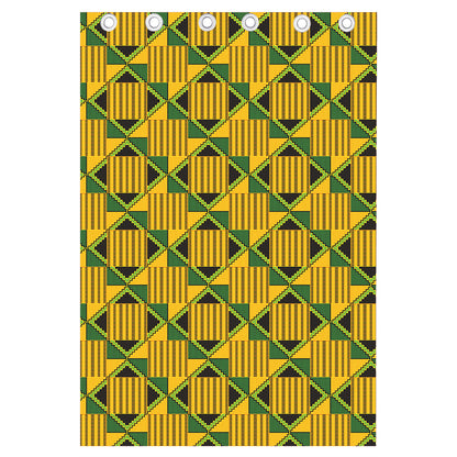 Kente Ethnic Pattern Print Curtain
