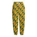 Kente Ethnic Pattern Print Fleece Lined Knit Pants