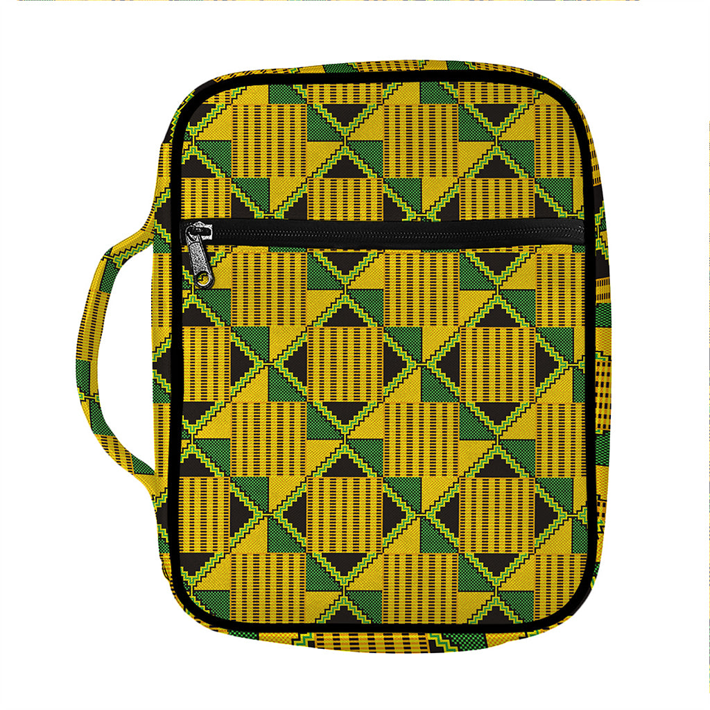 Kente Ethnic Pattern Print Front Pocket Bible Bag