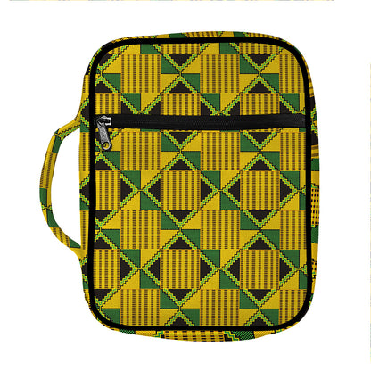 Kente Ethnic Pattern Print Front Pocket Bible Bag