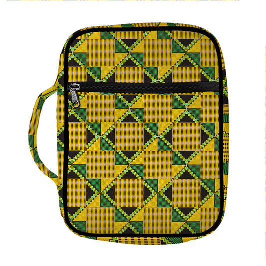 Kente Ethnic Pattern Print Front Pocket Bible Bag
