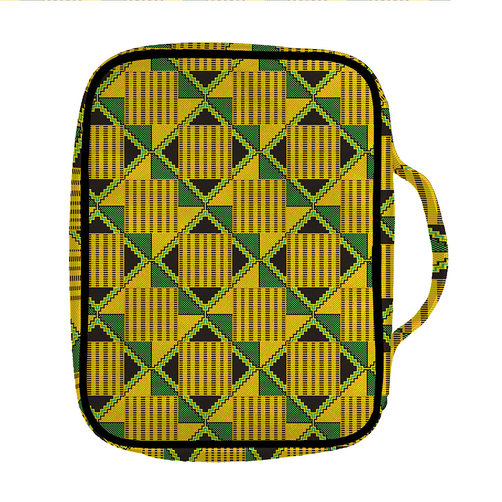 Kente Ethnic Pattern Print Front Pocket Bible Bag