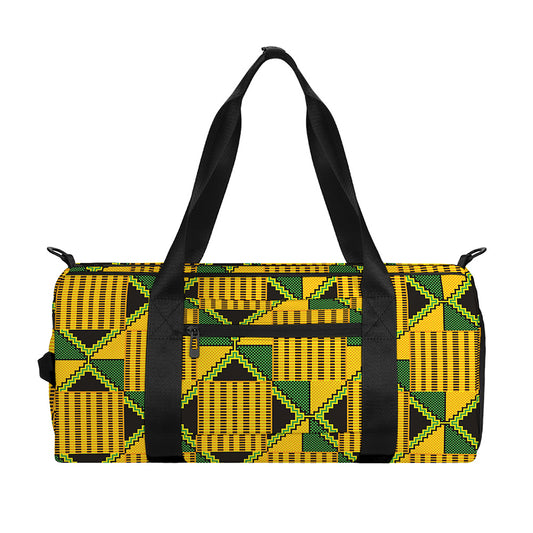 Kente Ethnic Pattern Print Gym Bag