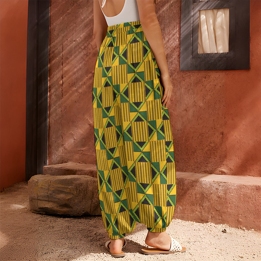 Kente Ethnic Pattern Print Harem Pants