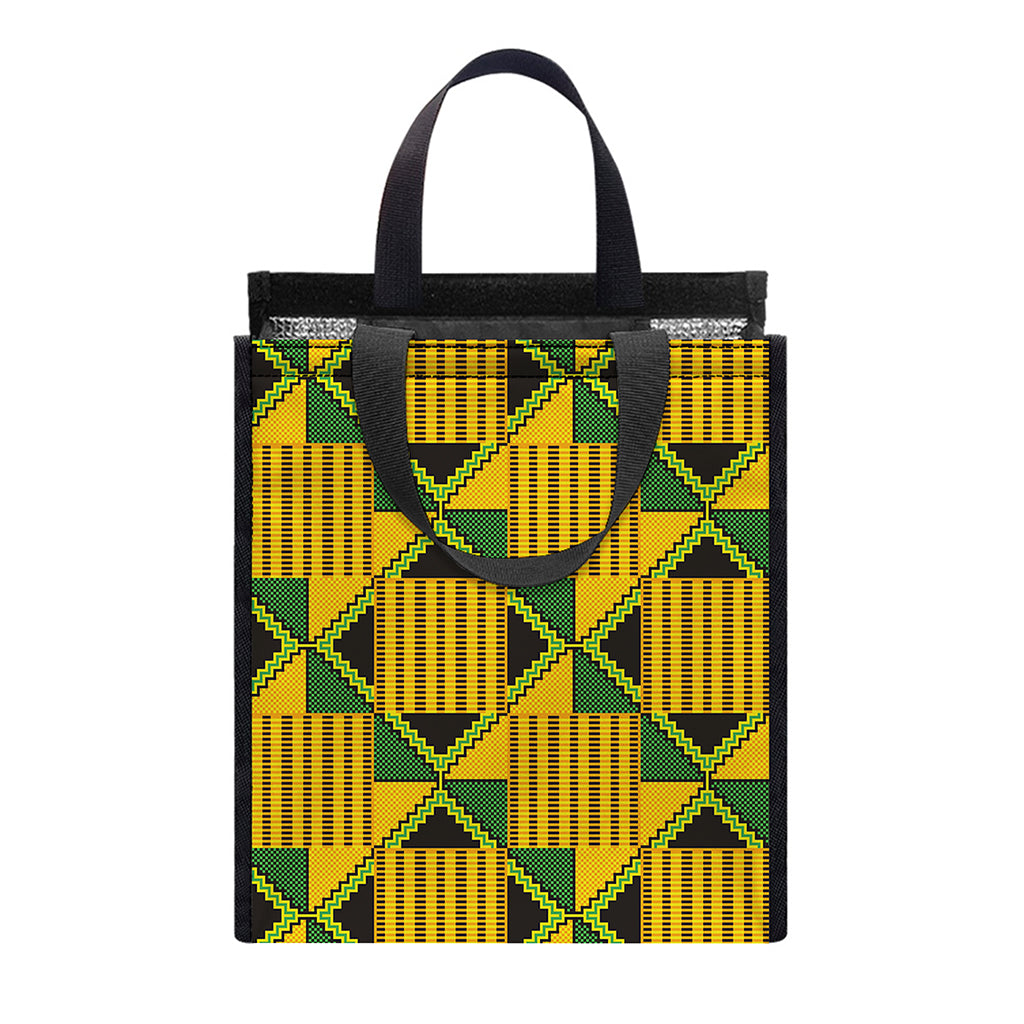 Kente Ethnic Pattern Print Insulated Lunch Tote