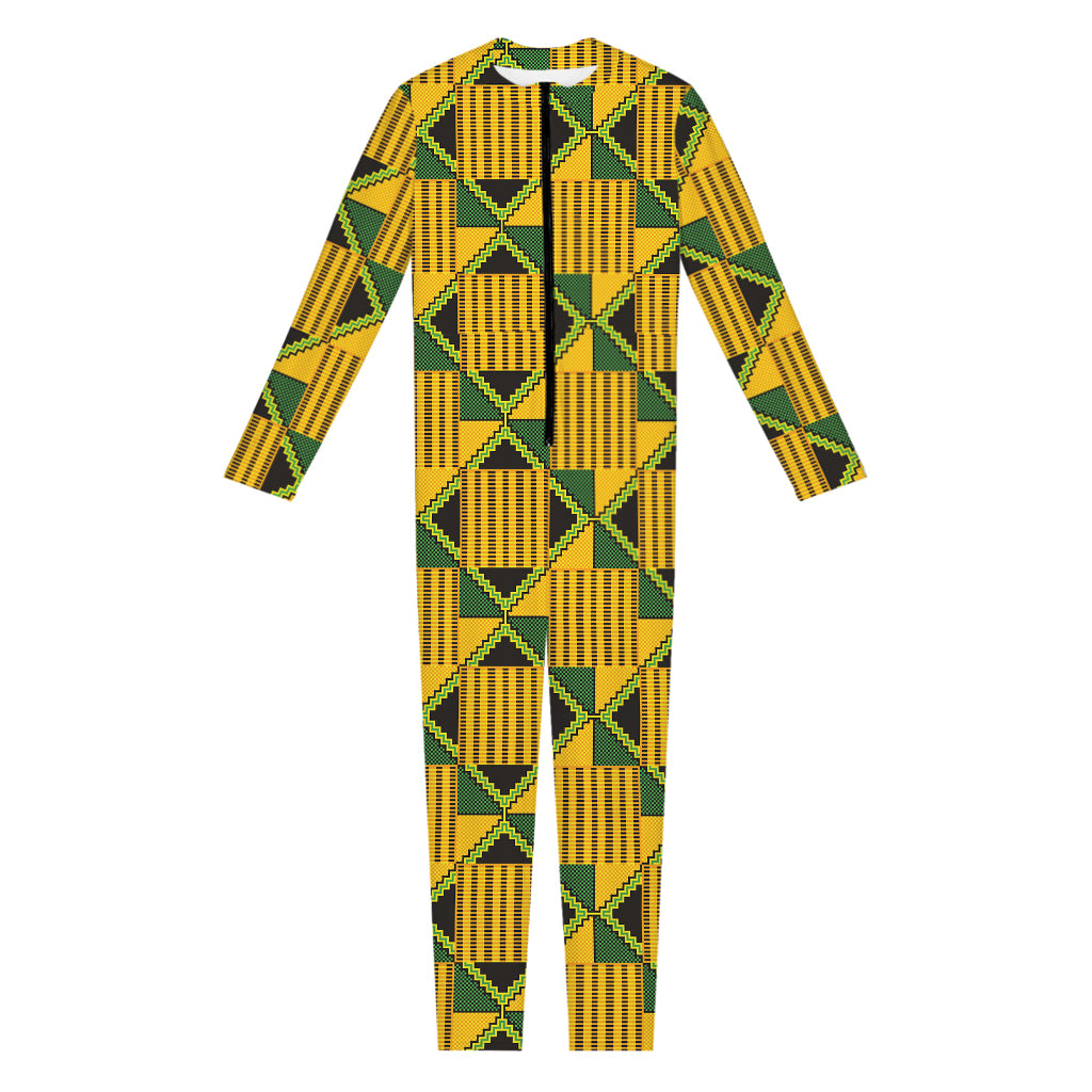 Kente Ethnic Pattern Print Jumpsuit