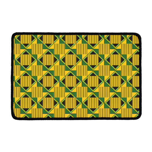 Kente Ethnic Pattern Print Kitchen Mat